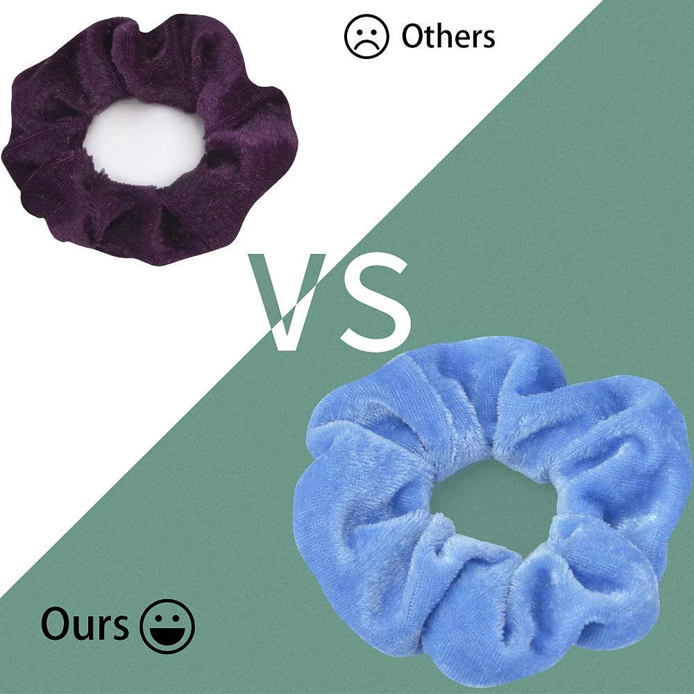 40/20Pcs Hair Scrunchies, Elastic Velvet Hair Ropes, Multicolor Hair Ties, Ponytail Holder
