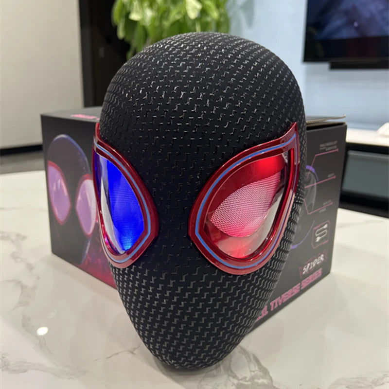 Mascara Spiderman Headgear Mask Cosplay Moving Eyes Mask Spider Man 1:1 Elastic Toys Adults Kids Gift 
