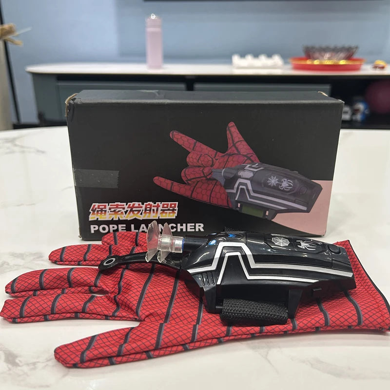 Mascara Spiderman Headgear Mask Cosplay Moving Eyes Mask Spider Man 1:1 Elastic Toys Adults Kids Gift 