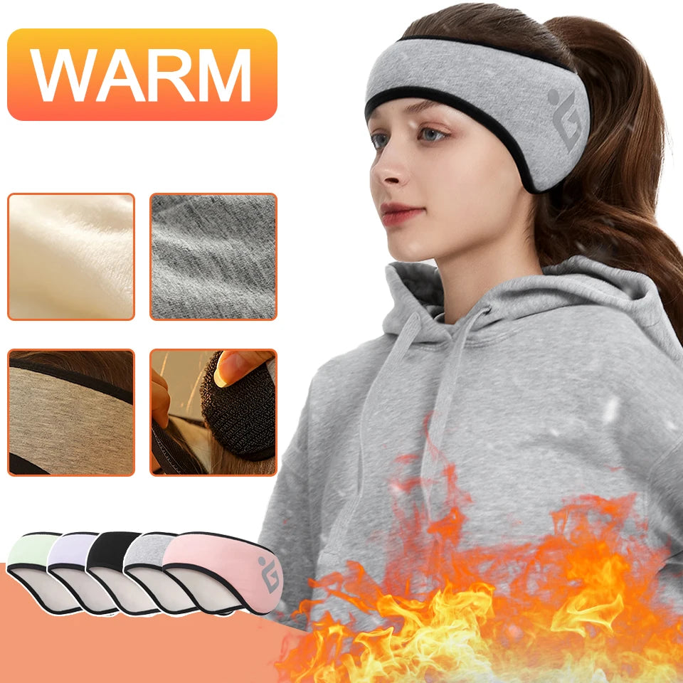 Winter Sport Sweatband Warm Headband Thermal Fleece Head Band Gym Ski Yoga Fitness Cycling Tennis Running Hair Bandage Men Women