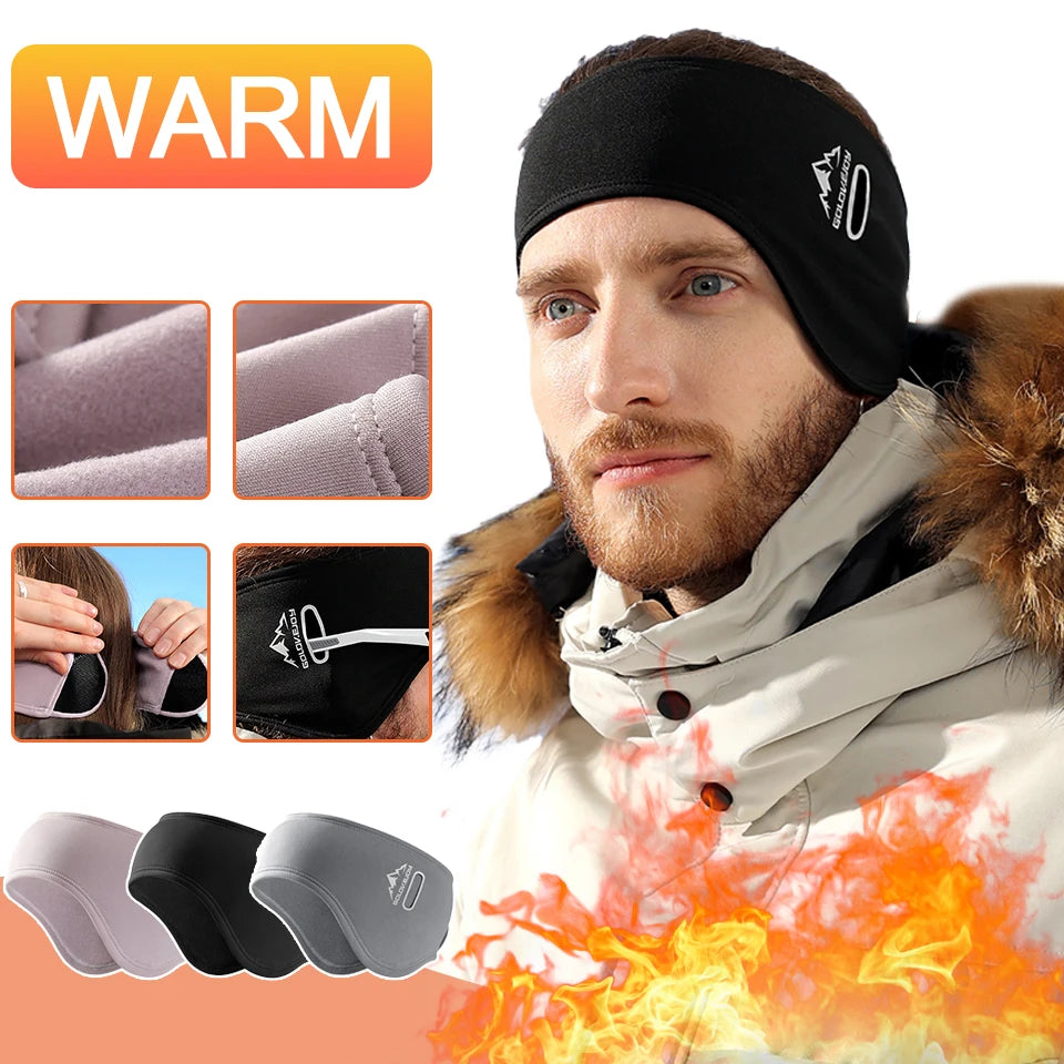 Winter Sport Sweatband Warm Headband Thermal Fleece Head Band Gym Ski Yoga Fitness Cycling Tennis Running Hair Bandage Men Women