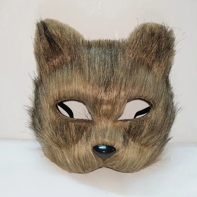 Halloween Cosplay Fox Mask Lace Sexy Eye Mask Animal Mask Half Face Erotic Lace Cat Mask Women Sexy Toys for Couple Eyes Mask