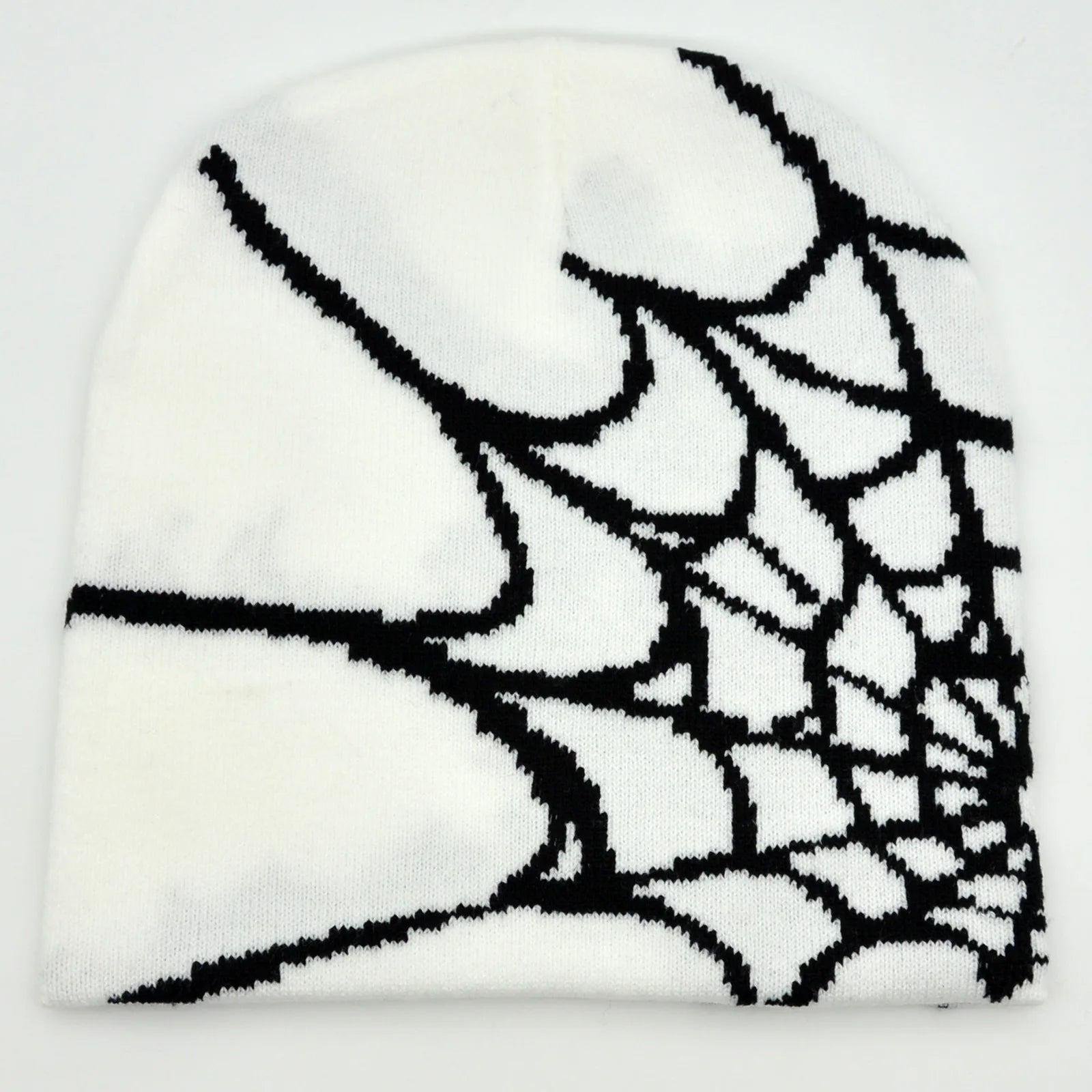 Gothic Spider Pattern Wool Knitted Hat Y2K Women Men Beanie Winter Warm Beanies Men Grunge Hip Hop Casual Skullies Outdoor