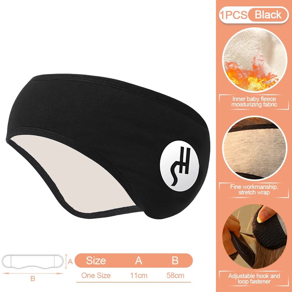 Winter Sport Sweatband Warm Headband Thermal Fleece Head Band Gym Ski Yoga Fitness Cycling Tennis Running Hair Bandage Men Women