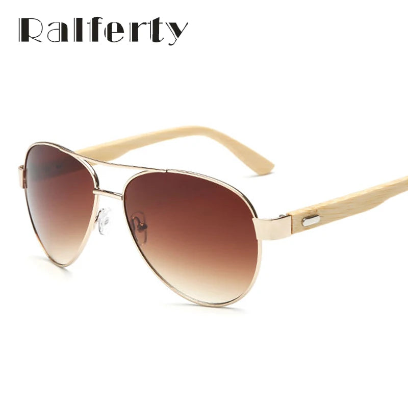 Vintage Pilot Wood Sunglasses Men Women UV400 Gradient Sun Glasses Driver Sport Eyewear Original Bamboo Sunglass K1510