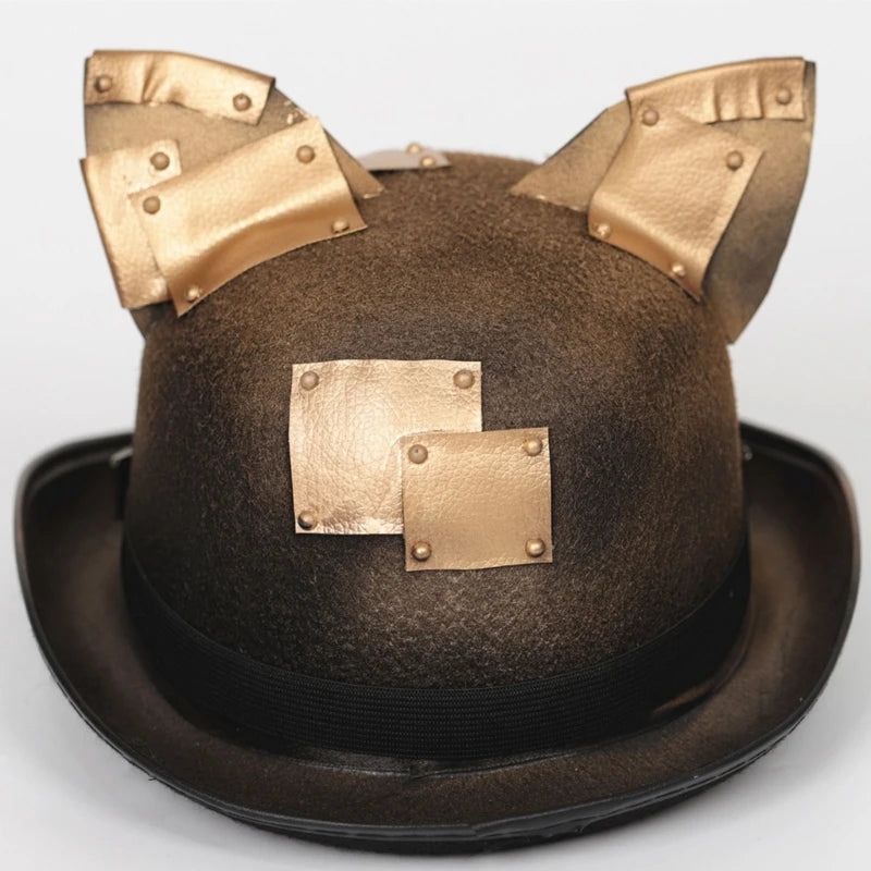 Steampunk Top Hat Ear Cosplay Caps Props Costume Hat Party Supply Stage Hat