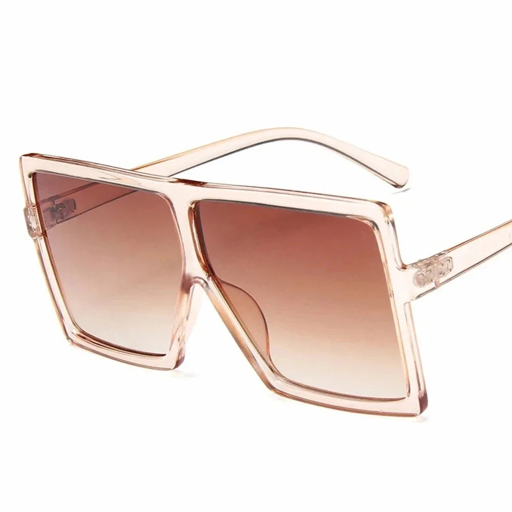 Sunglasses Square Women Sun Glasses Female Eyewear Eyeglasses Plastic Frame Clear Lens UV400 Shade Fashion Driving New