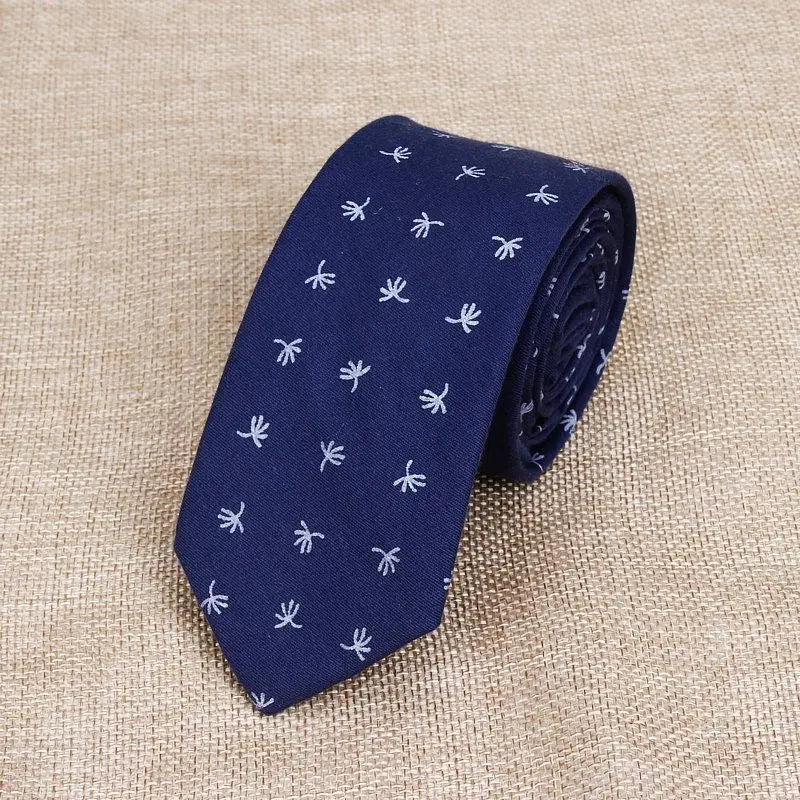 Hot New Sell Cotton Men'S Colourful Casual Tie for Man Ties Narrow Kids Necktie Slim Skinny Cravate Narrow Thick Neckties 6Cm