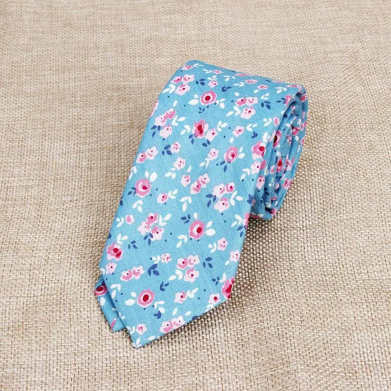 Hot New Sell Cotton Men'S Colourful Casual Tie for Man Ties Narrow Kids Necktie Slim Skinny Cravate Narrow Thick Neckties 6Cm