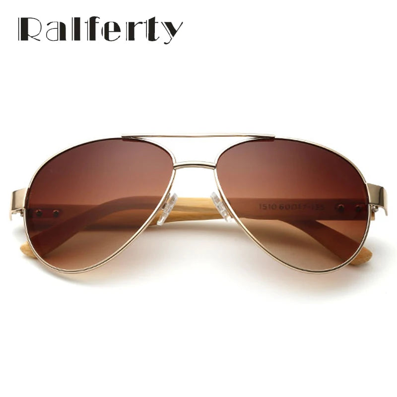 Vintage Pilot Wood Sunglasses Men Women UV400 Gradient Sun Glasses Driver Sport Eyewear Original Bamboo Sunglass K1510